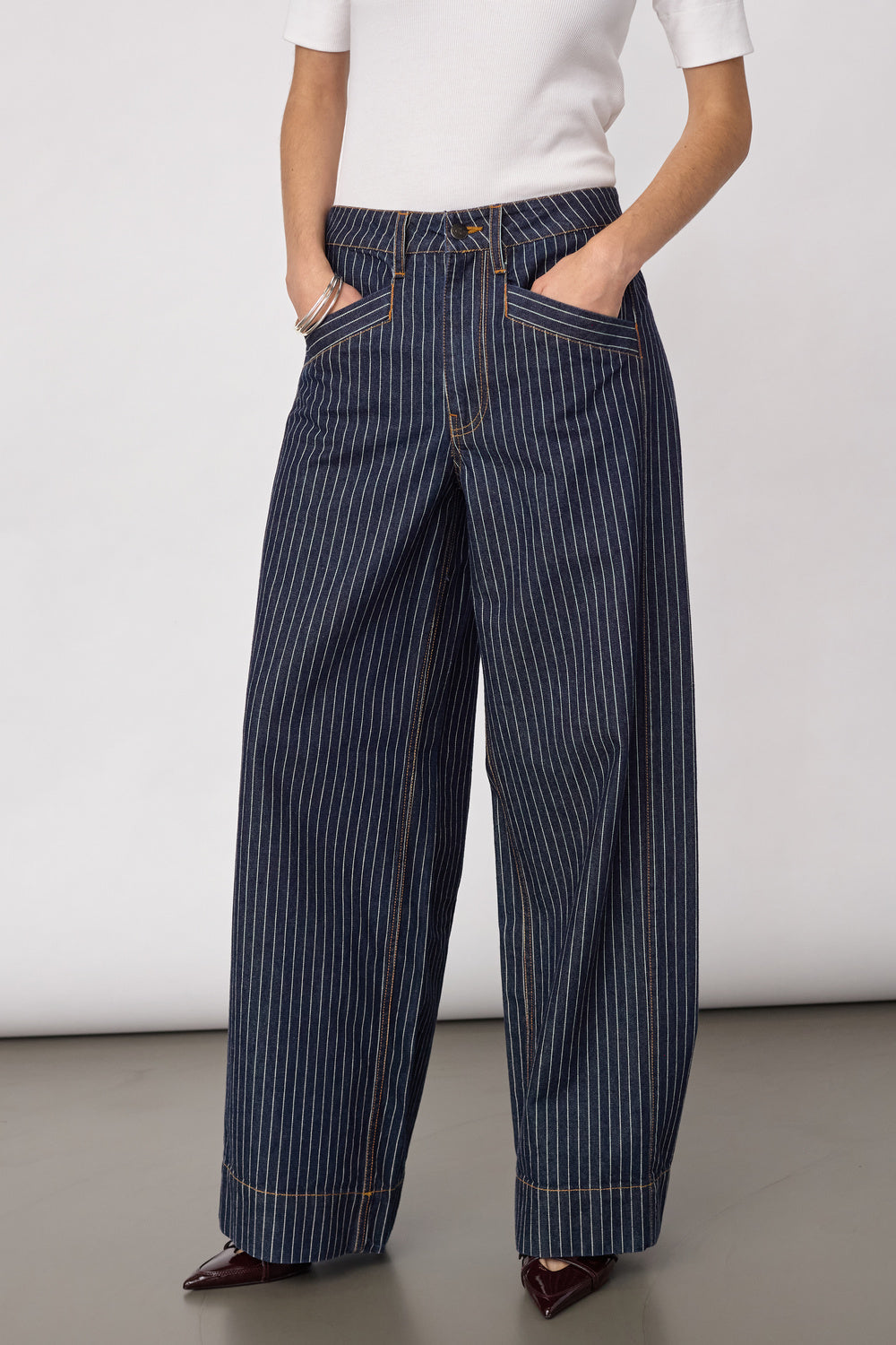 Pantalones de rayas Siggacc
