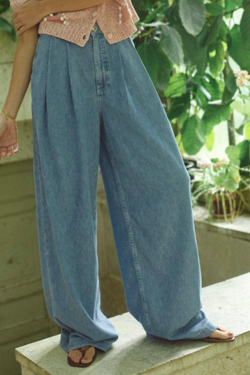 Vaqueros con pliegues Dagny 34'