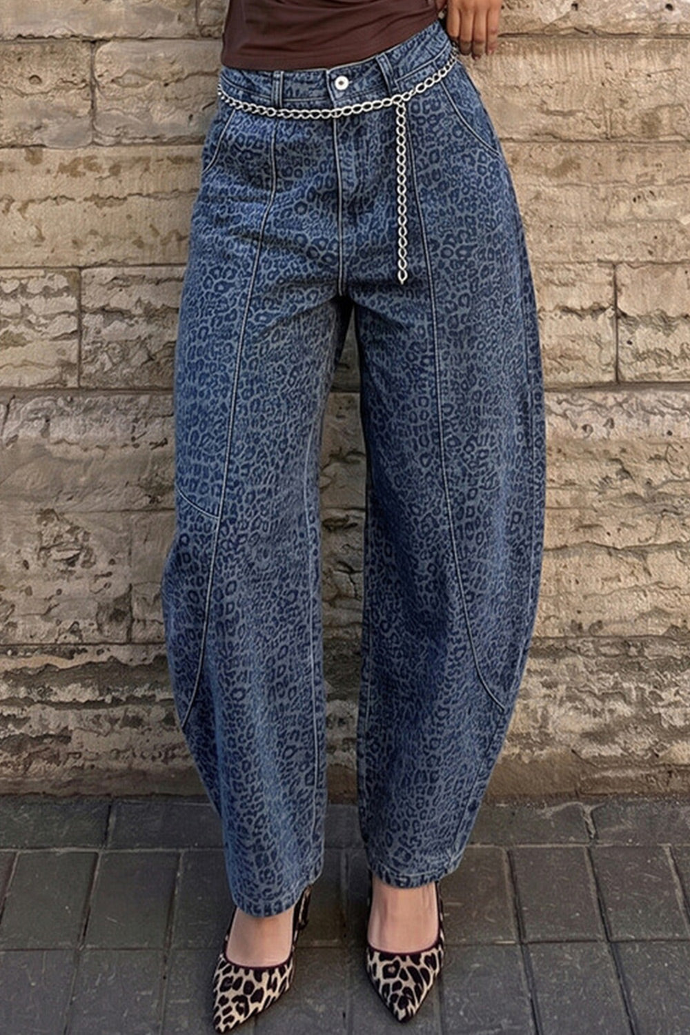 Pantalones bombachos de leopardo Bonnie